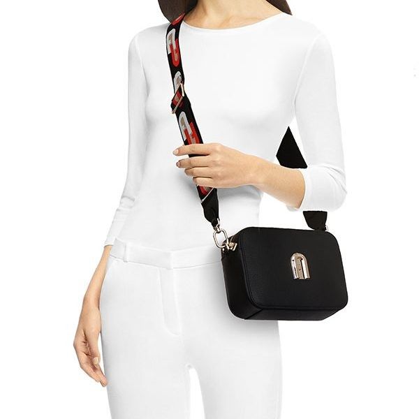 FURLA SLEEK MINI CAMERA CASE ONYX