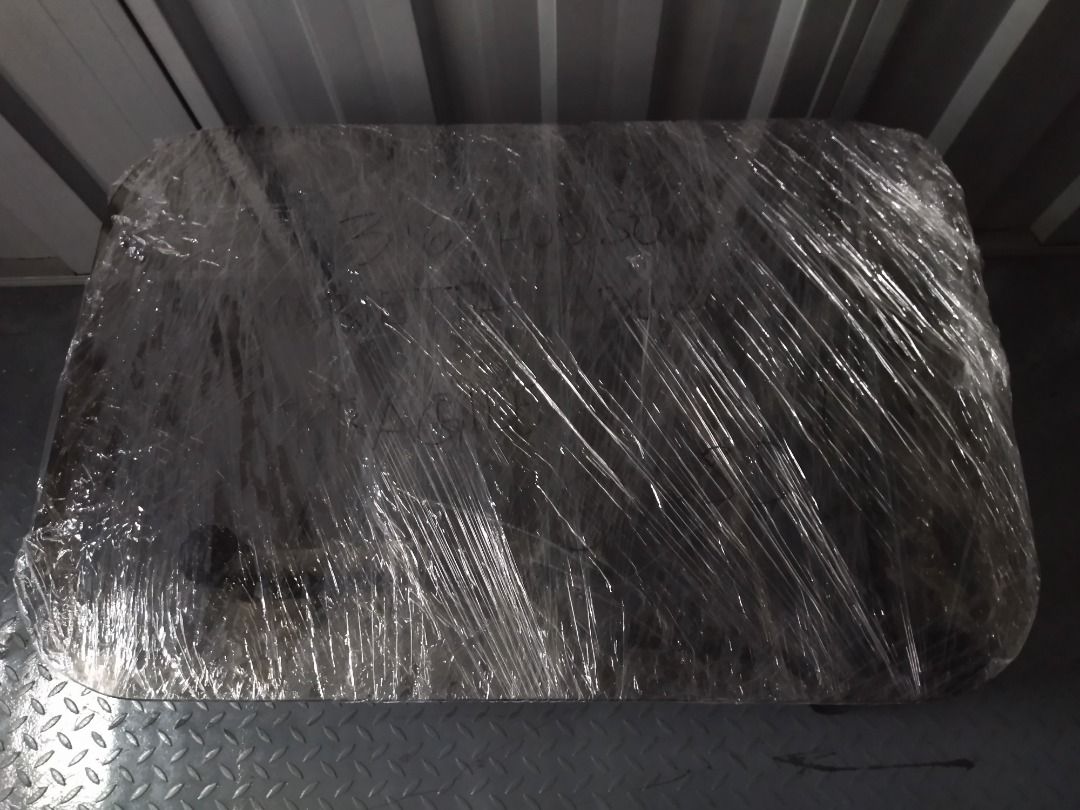 Glass Center Table (Tempered Glass) Black, Furniture & Home Living