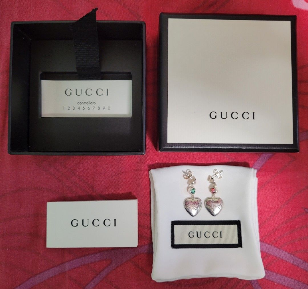 Gucci blind cheap for love earrings