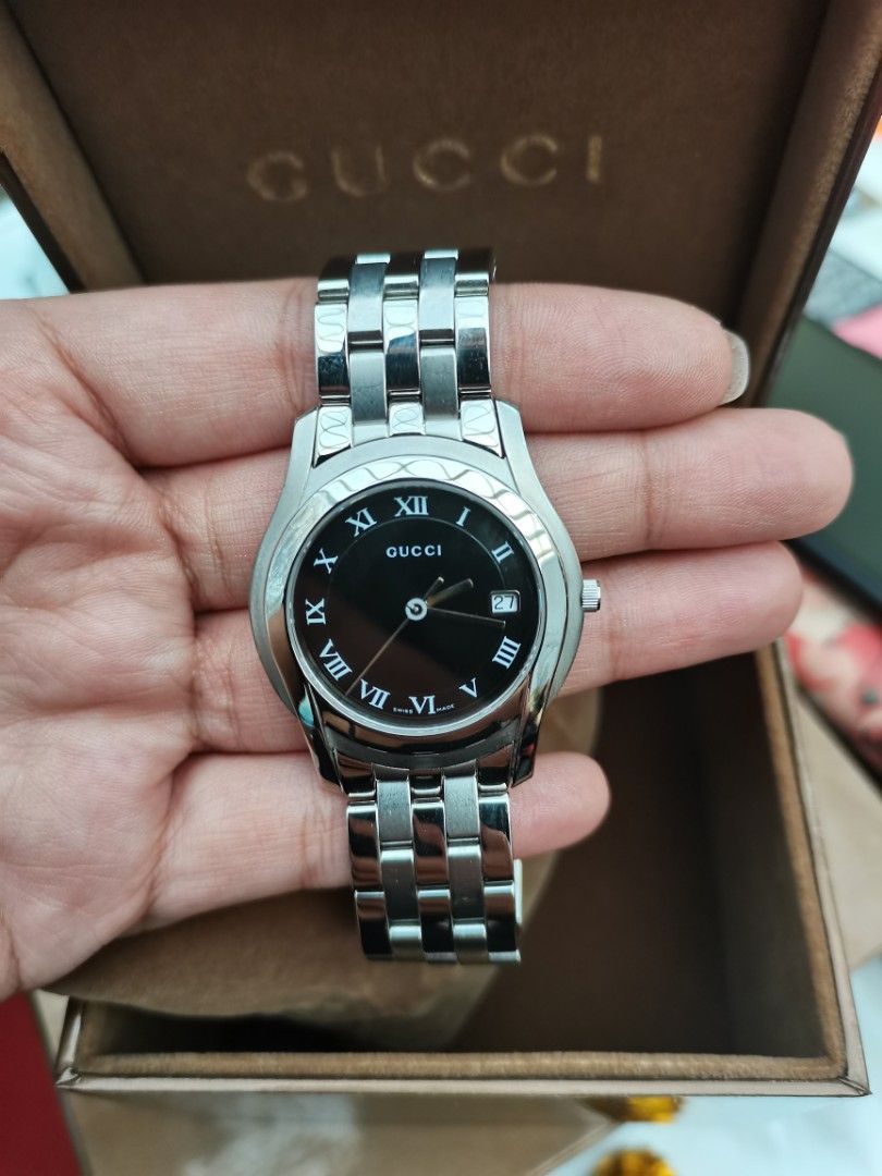 Gucci watch stainless clearance