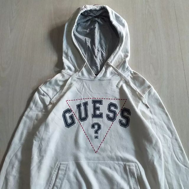 Guess hoodie white clearance