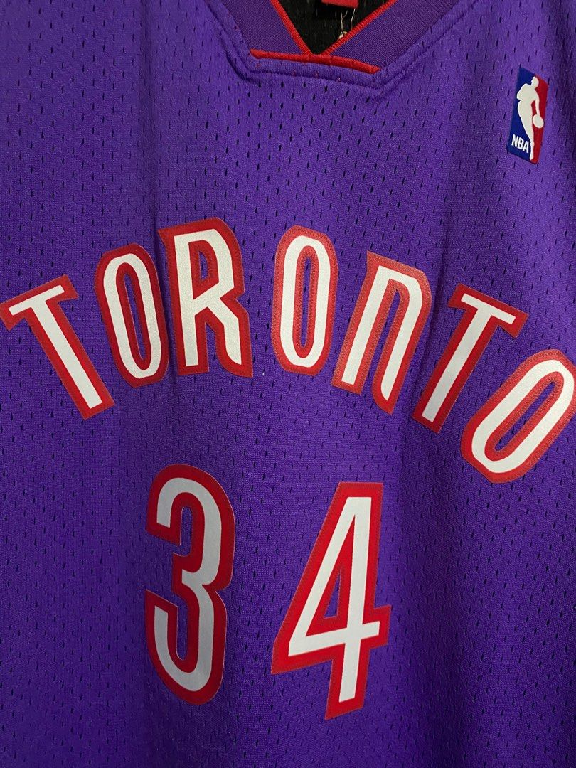 Toronto Raptors Hakeem Olajuwon 2001/02 Mitchell & Ness Purple