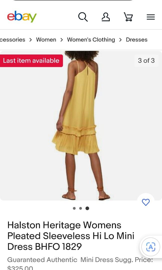 halston yellow summer dress Brand New Women s Fashion Dresses