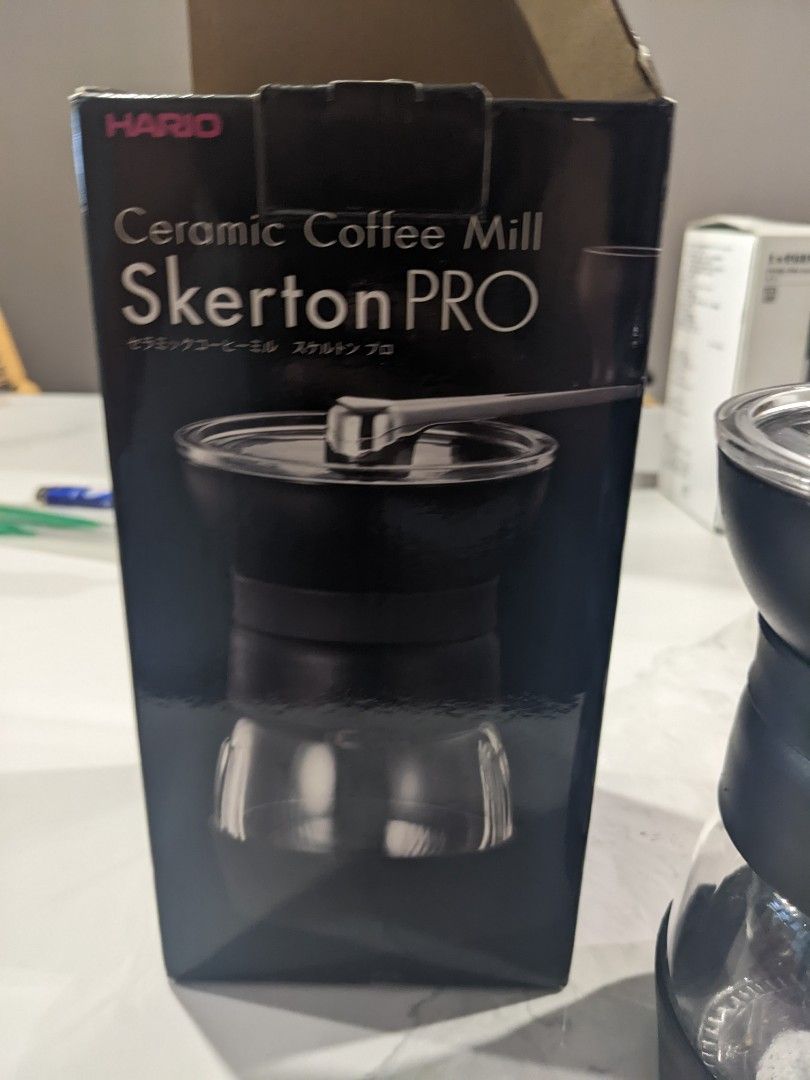 Hario Skerton Pro Coffee Grinder, Black, TV & Home Appliances, Kitchen