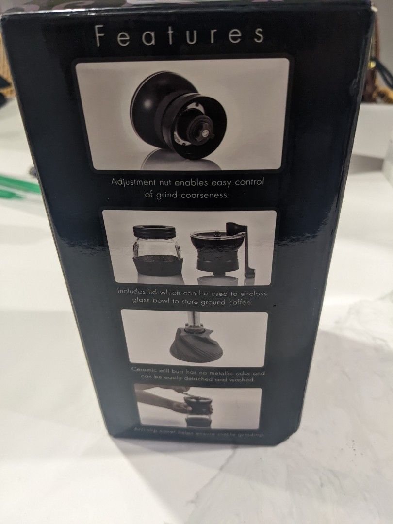 Hario Skerton Pro Coffee Grinder, Black, TV & Home Appliances, Kitchen