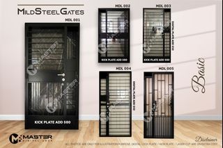 HDB MILD STEEL GATES - BASIC - BY MASTER DIGITAL LOCK. Install with Samsung / KLOCK DIGITAL LOCKS