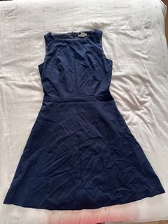 H&M Navy Blue Midi Dress