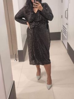 H&M Sequined Wrap Dress, Evening dress