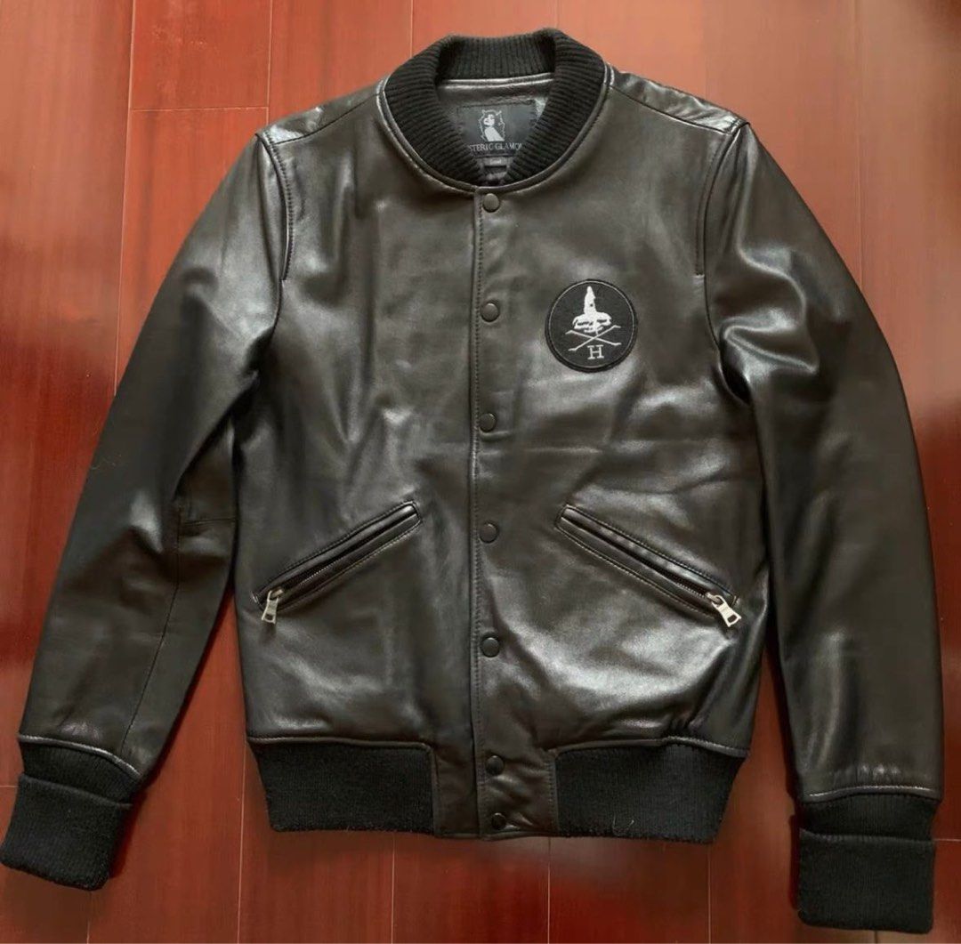 Hysteric Glamour Leather Jacket S Size, 男裝, 外套及戶外衣服