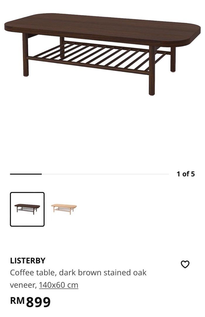 Ikea Coffee Table/ Coffee Table / Meja, Furniture & Home Living