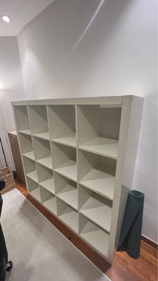 IKEA Kallax White 4x4 Shelf, Furniture & Home Living, Furniture
