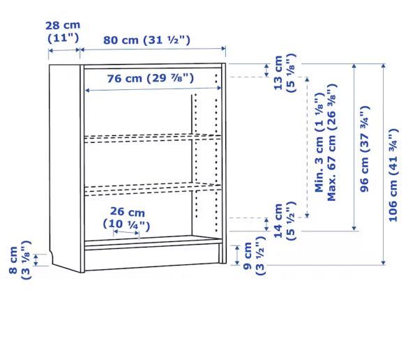 IKEA Storage (BILLY), Furniture & Home Living, Furniture, Shelves, & Racks on