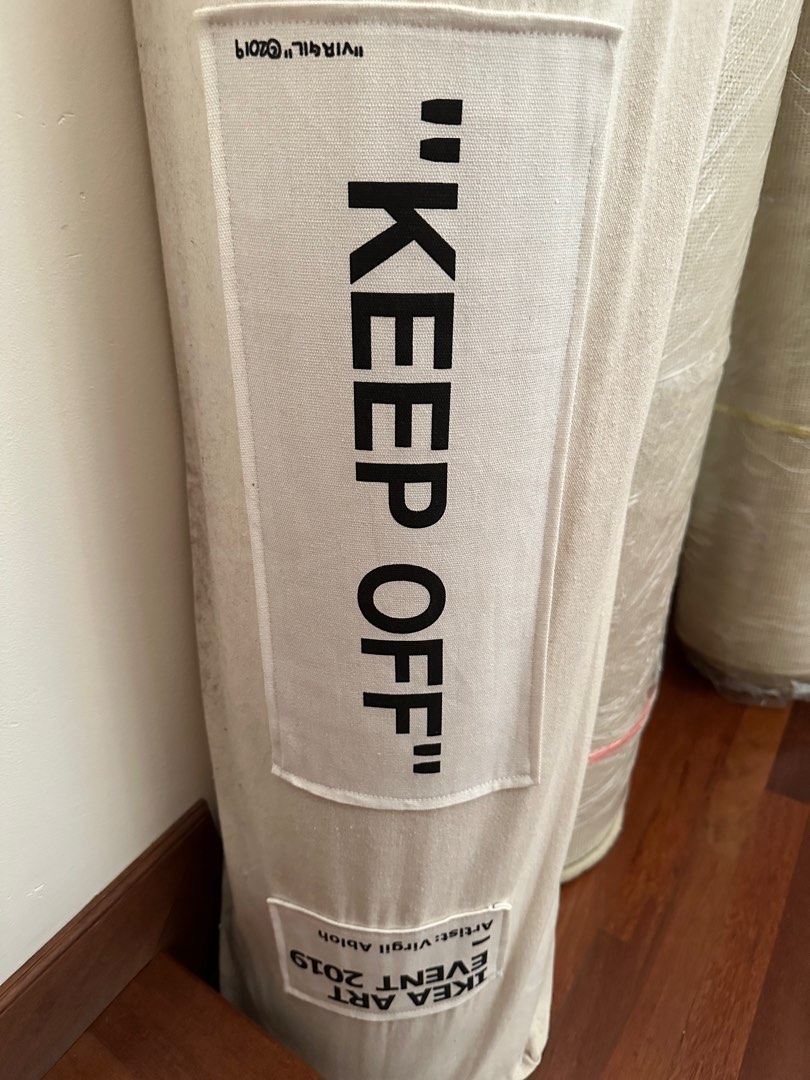 Ikea X Virgil Abloh “Keep Off” Rug, Furniture & Home Living, Home Decor,  Carpets, Mats & Flooring On Carousell