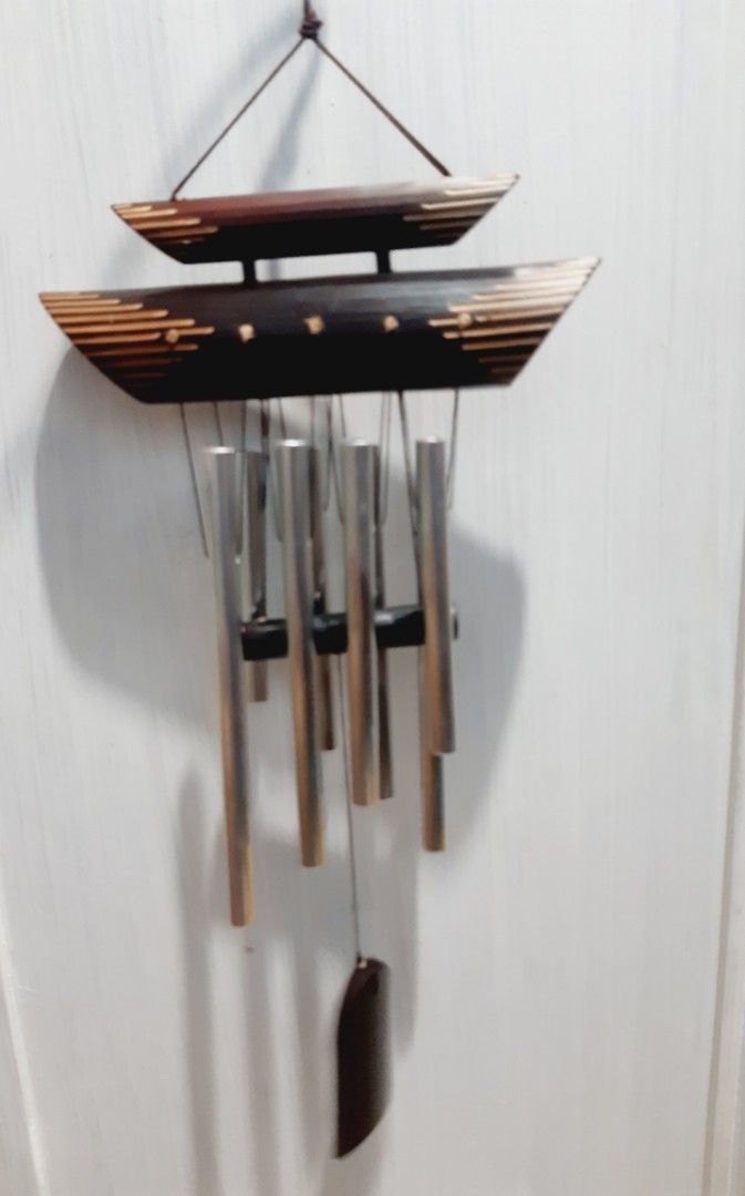 Infinity doorchime (Category: Wall Decor) located in Antipolo. Submitted by blueshopvintage (Listing ID 1201793985, Image 3). Description: small size 8tubes chime perfect for door or window wind chime aluminum tubings ,bamboo heads treated & waxed perfect for Party give aways or souvenirs open for bulk purchase. pm for more styles.