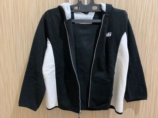 Jacket hoodie new balance black n white