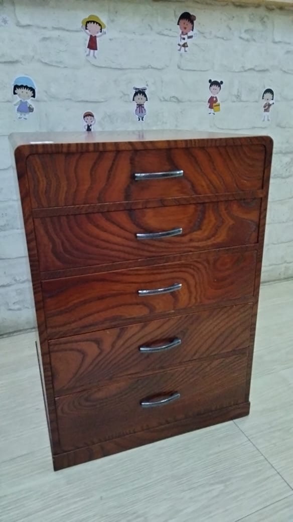 Japan Solid wood smell 5 layer drawer, Furniture & Home Living