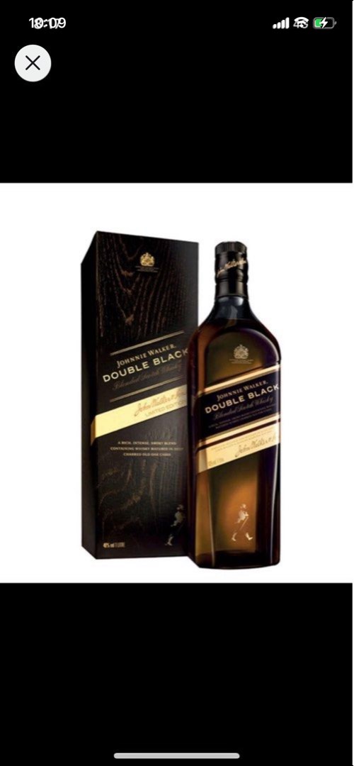 700ml Johnnie Walker Double Black Label blended scotch whisky ...