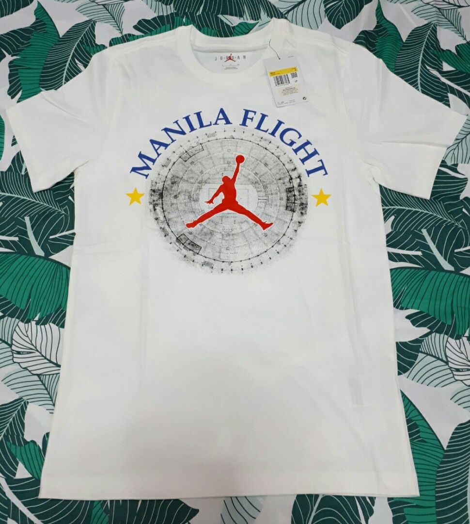 Jordan Manila Flight Shirt White Small Men s Fashion Tops Sets