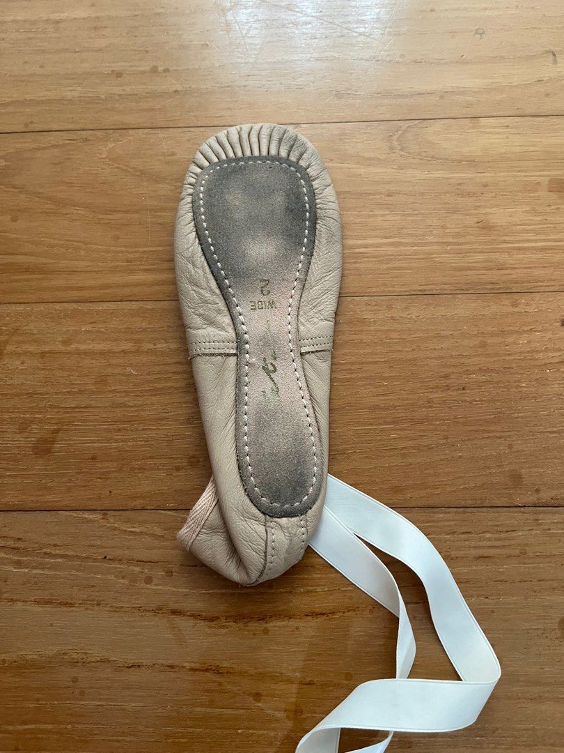 KatZ leather Ballet shoes 2 wide ribbon Babies Kids Babies