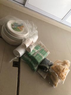 Large Disposable plates and utensils