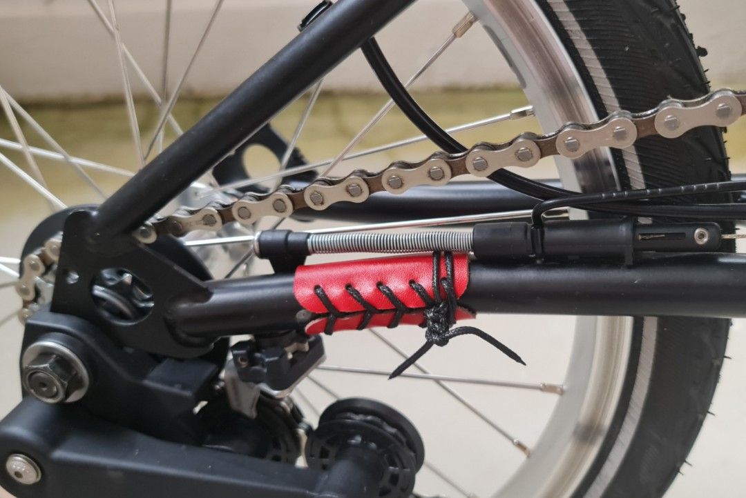 Leather Frame Protector for Brompton & Other Bikes, Sports Equipment