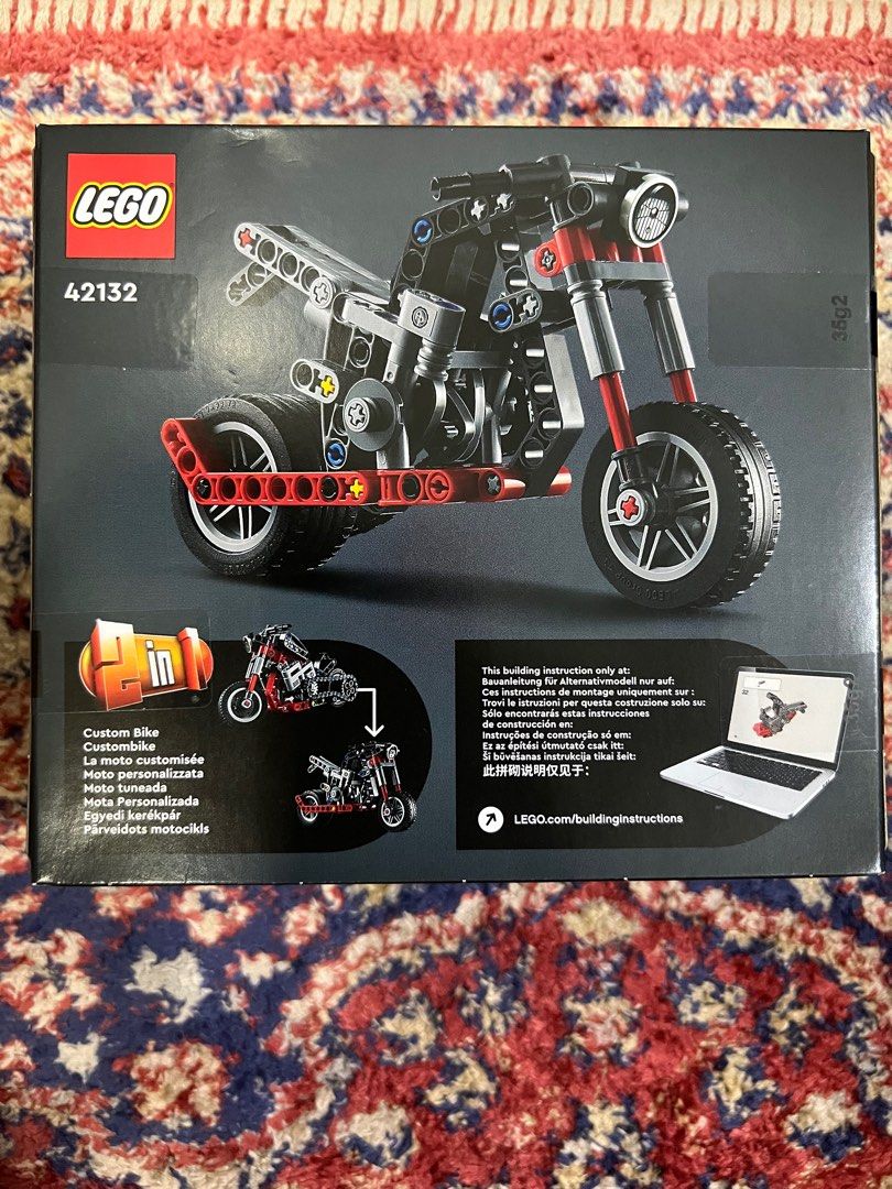 LEGO Technic Motorcycle 42132, Hobbies & Toys, Toys & Games on Carousell