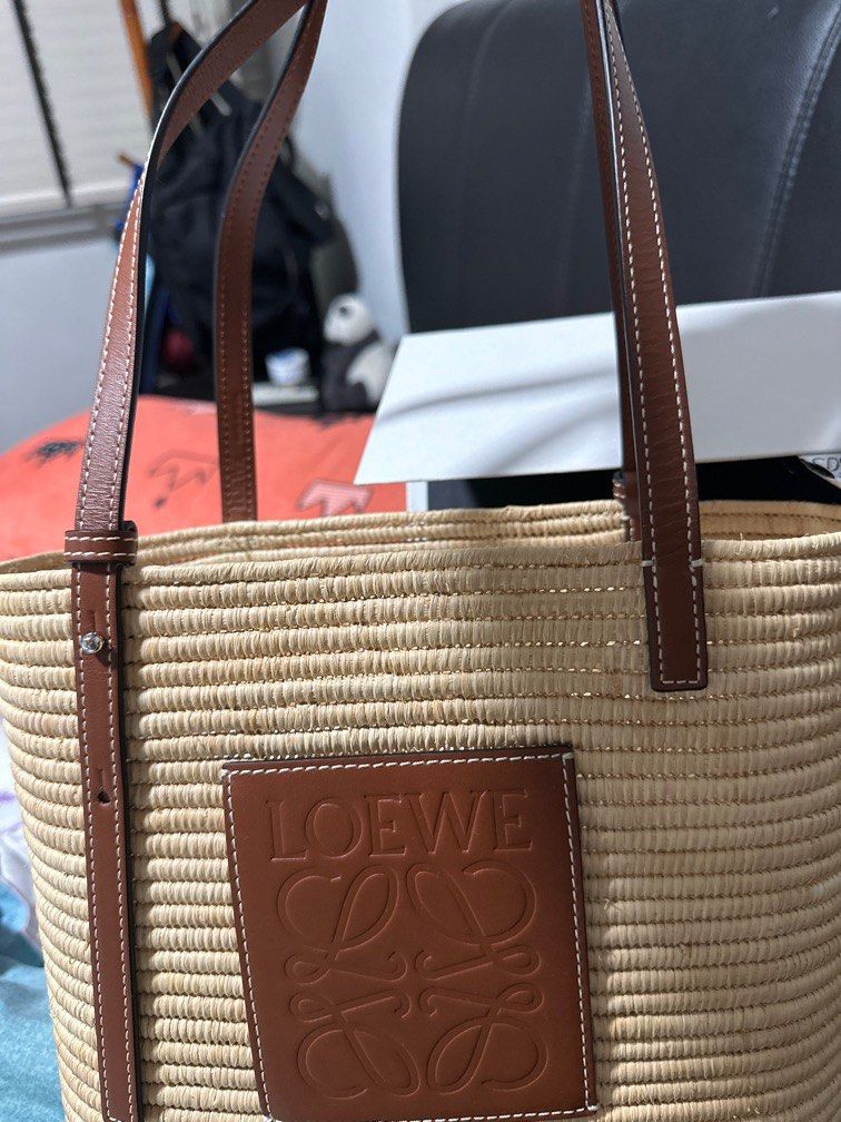 Loewe small square basket bag, Luxury, Bags & Wallets on Carousell