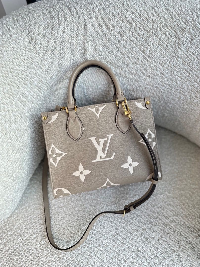 Louis Vuitton OnTheGo PM Khaki Cream Monogram Empreinte