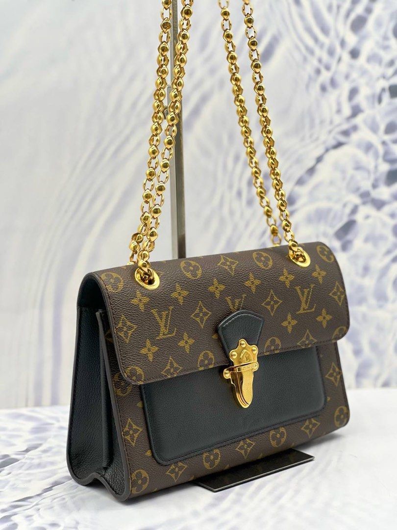 Louis Vuitton Monogram Canvas Aurore Leather Victoire Chain Bag at