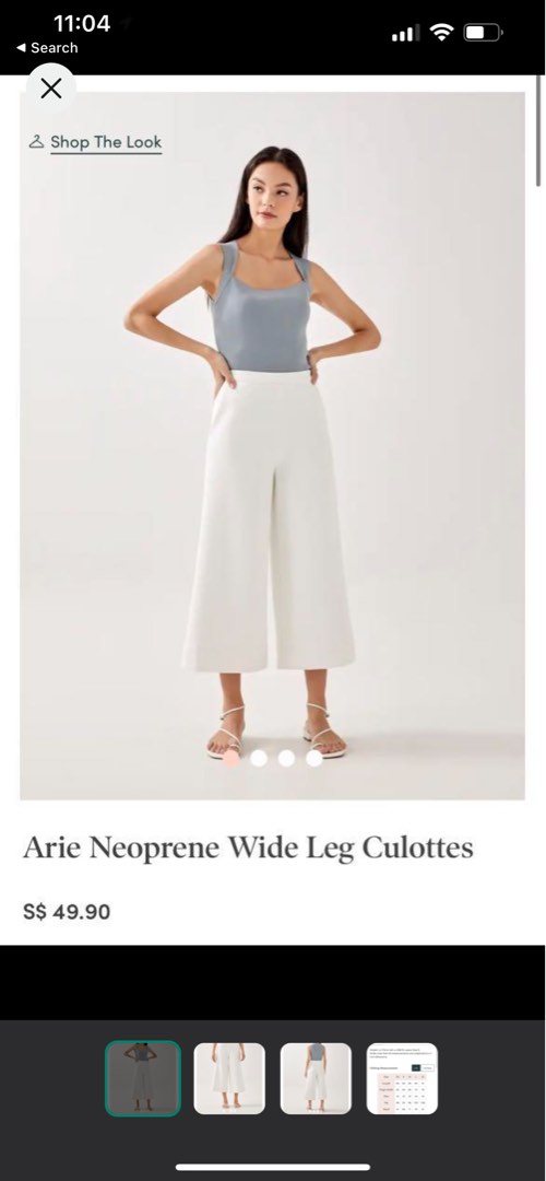 Arie Neoprene Wide Leg Culottes