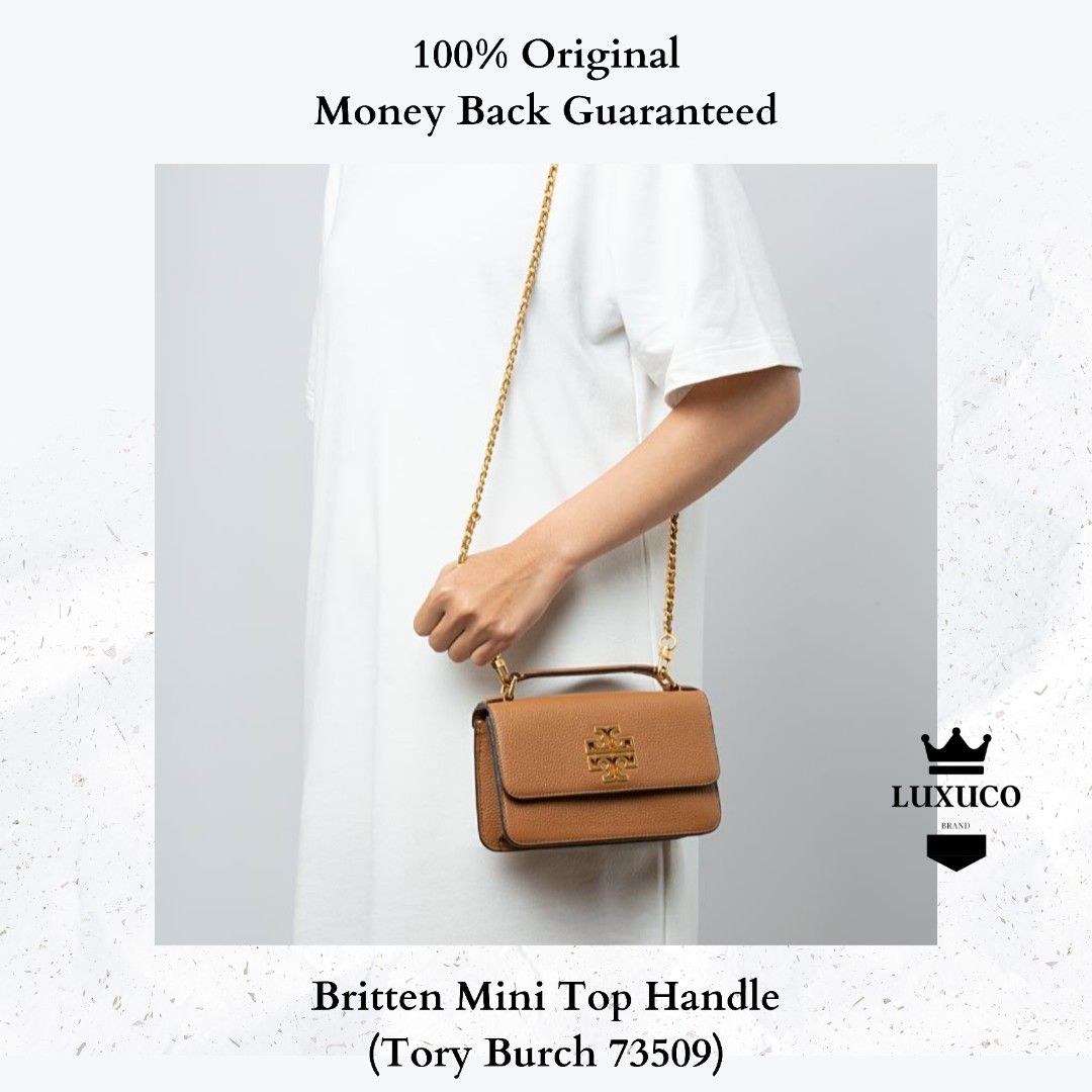 Luxuco] 100% Original Tory Burch Britten Mini Top Handle Bag, Luxury, Bags  & Wallets on Carousell