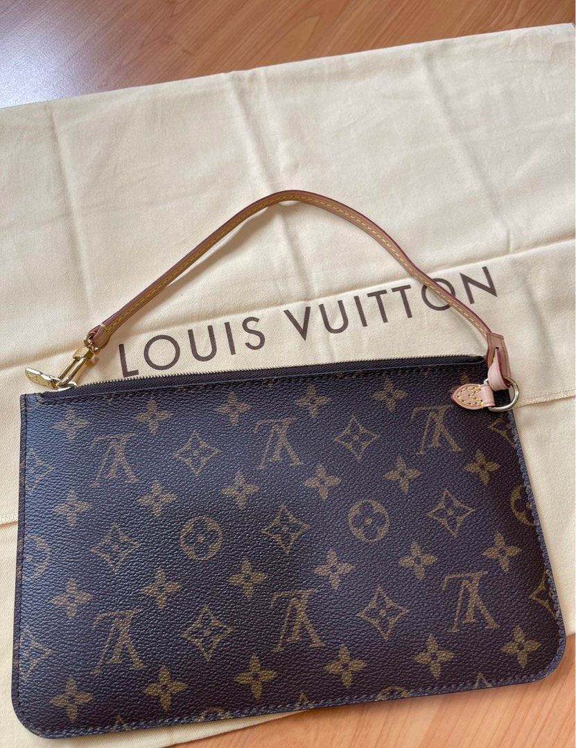 Louis Vuitton Neverfull MM Damier Màu Nâu Lòng Đỏ Kèm Zip Pouch N41358 xách  tay chính hãng giá rẻ bảo hành dài  Túi xách  Senmix
