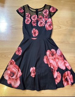  Floral Black Dress (MAGS) 