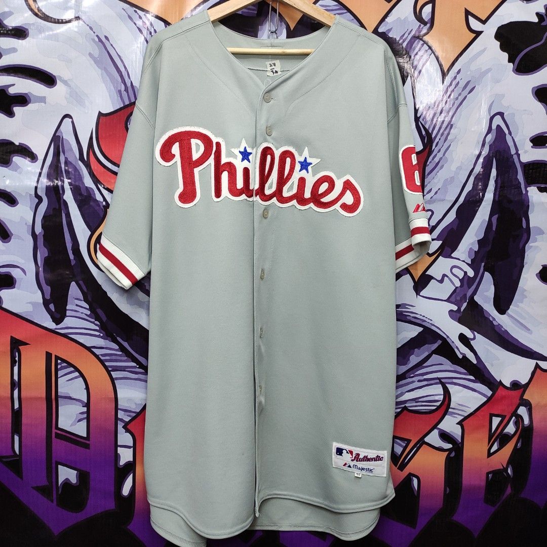 90's Philadelphia Phillies Starter Black/Grey MLB Jersey Size XL