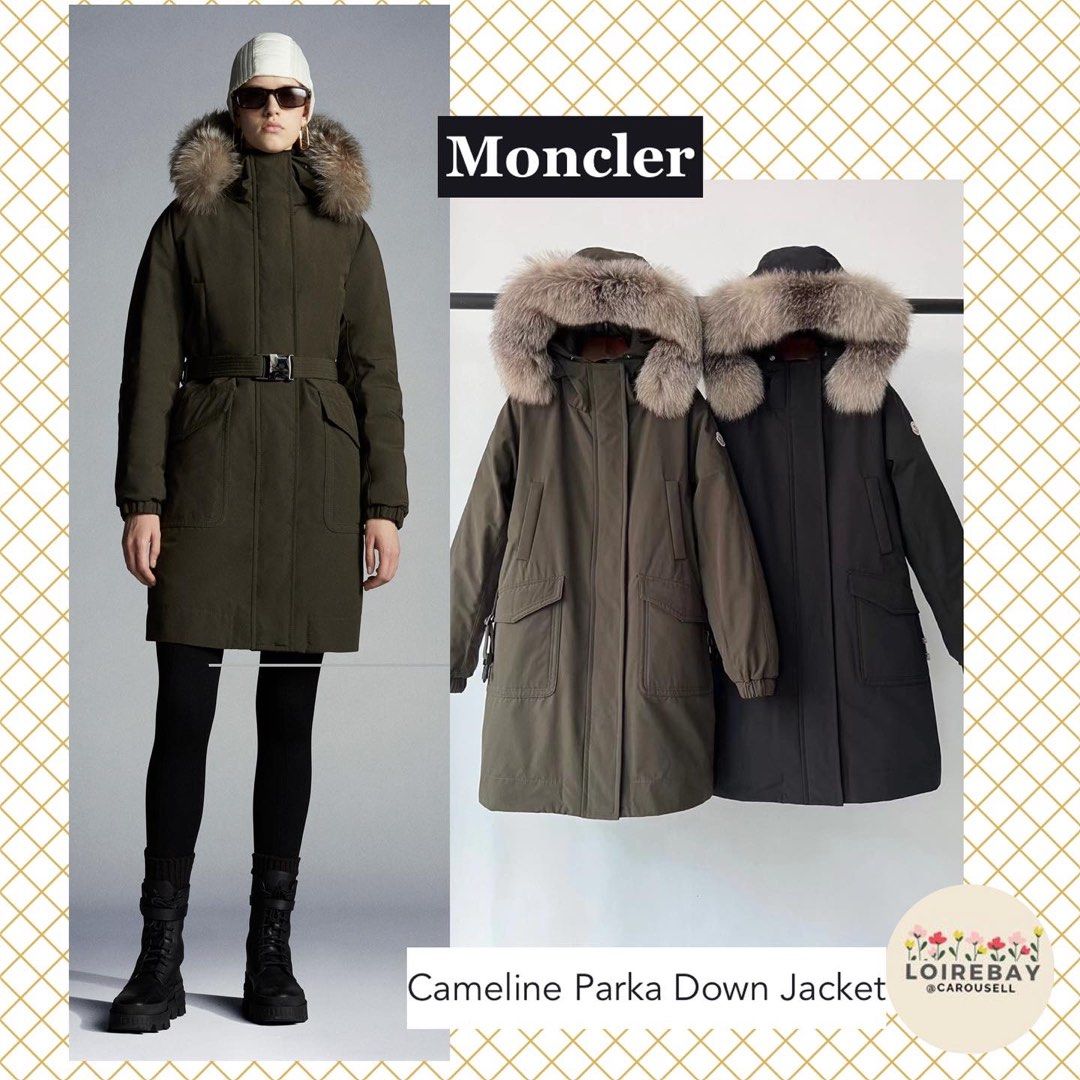 Moncler khaki jacket women's store