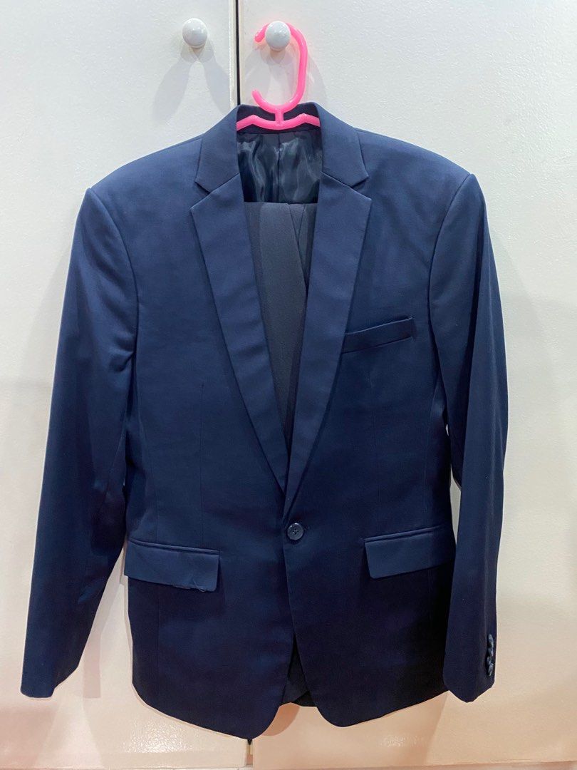 Navy Blue Coat and Pants Full Suit for RENT Men s Fashion