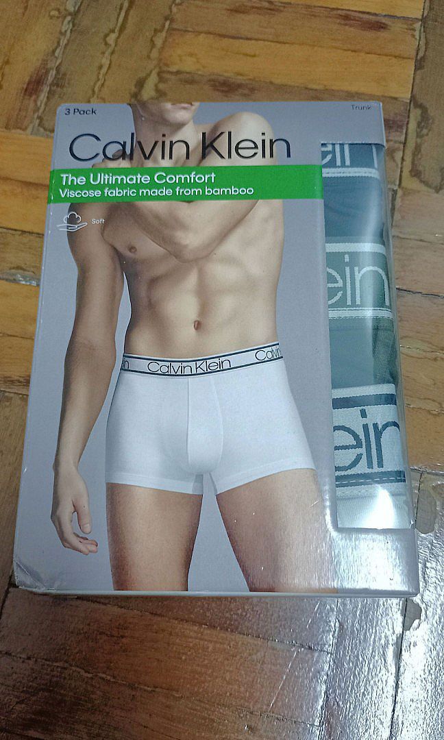 New Design! Ready Stock! Calvin Klein Men's Bamboo Comfort Trunk 3 - Pack  CK Underwear Size S #spender #CK #Men #Bamboo #Boxer #trunk #comfy  #seluardalam #sependa #baru, Men's Fashion, Bottoms, New Underwear