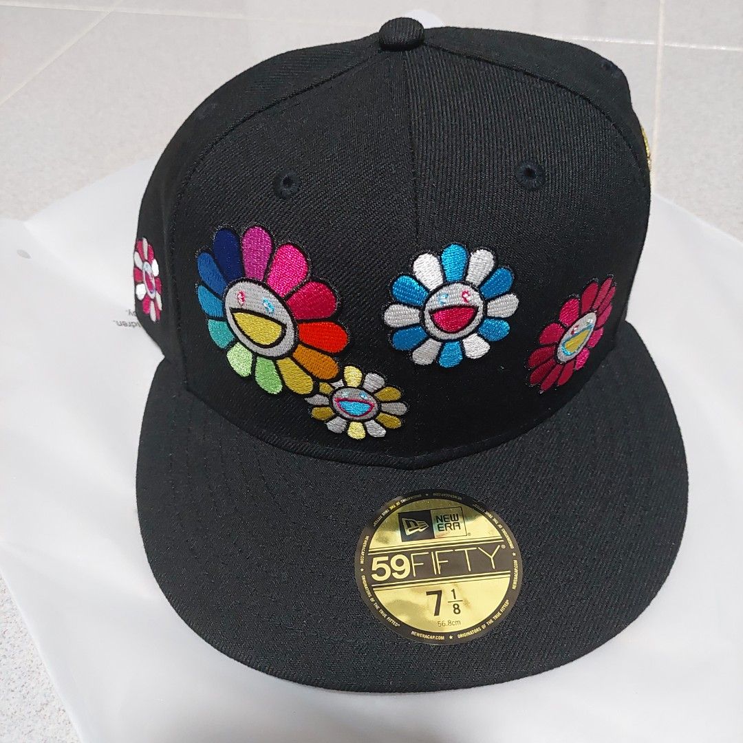 New Era x Takashi Murakami Flower Allover Print Fitted Hat Cap Size 7 1/4
