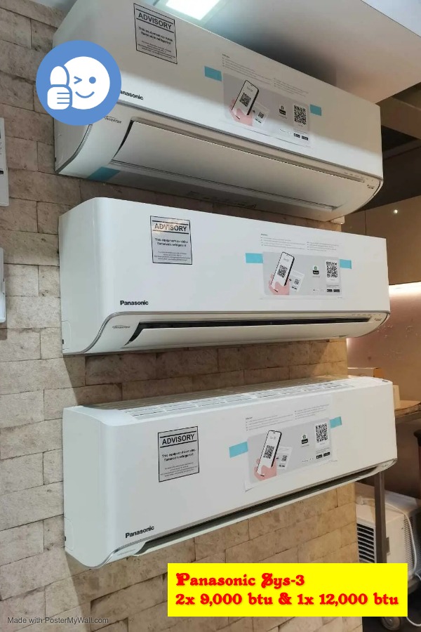 *NEW INSTALLATION* Panasonic System 3 Aircon (R32 Refrigerant) (5 Ticks
