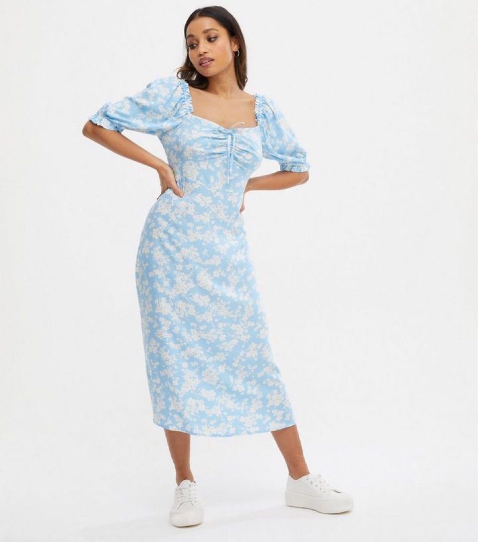 New look baby blue dress online