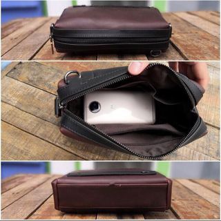 Ready Stock!! Men Clutch Bag Mens PU Hand carry Clutch Bag Long Wallet Beg  tangan