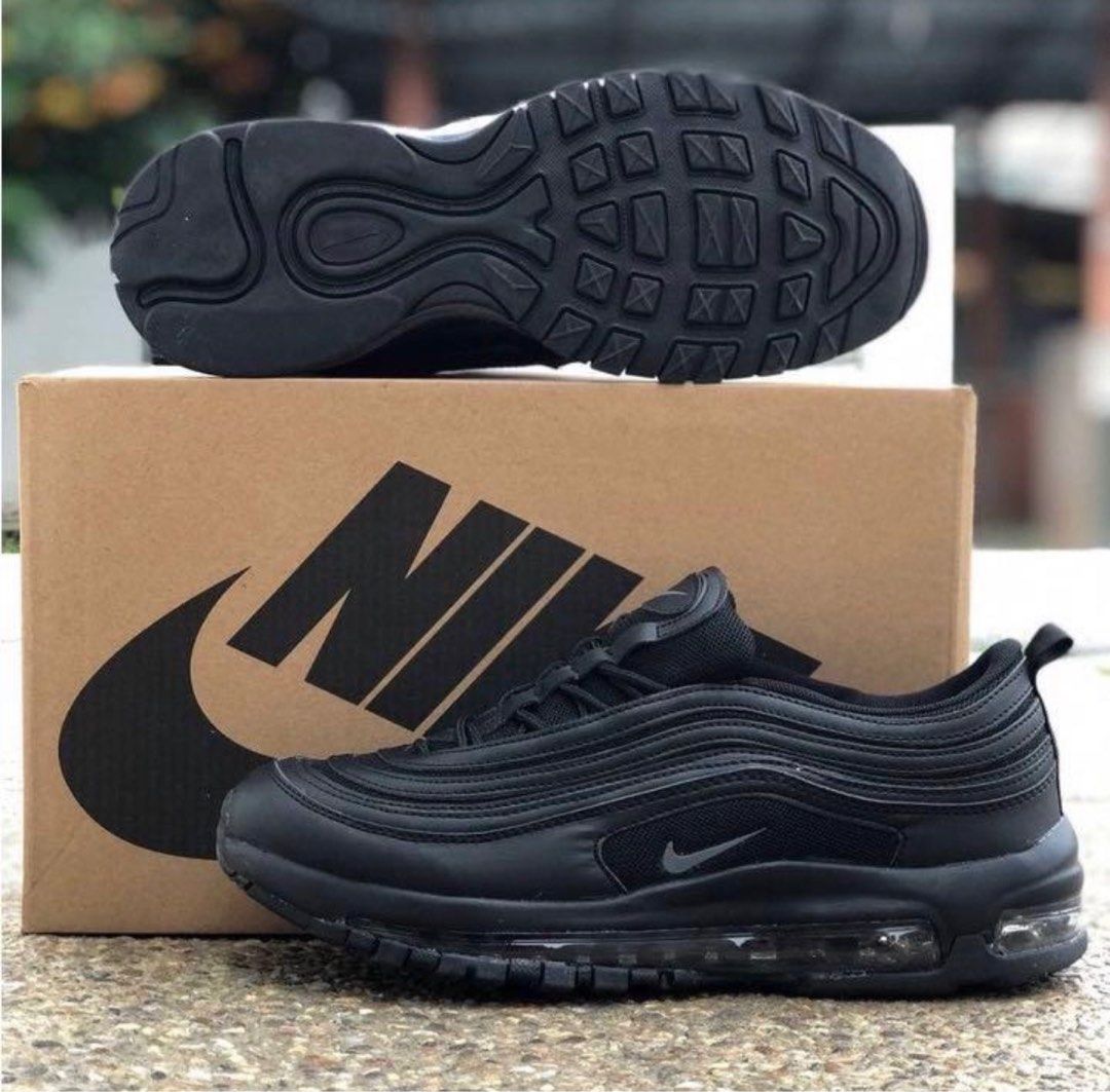 NIKE AIR MAX 97 All Black Men s Fashion Footwear Sneakers on