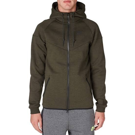 Nike Tech Fleece windrunner army green Men s Fashion Tops Sets