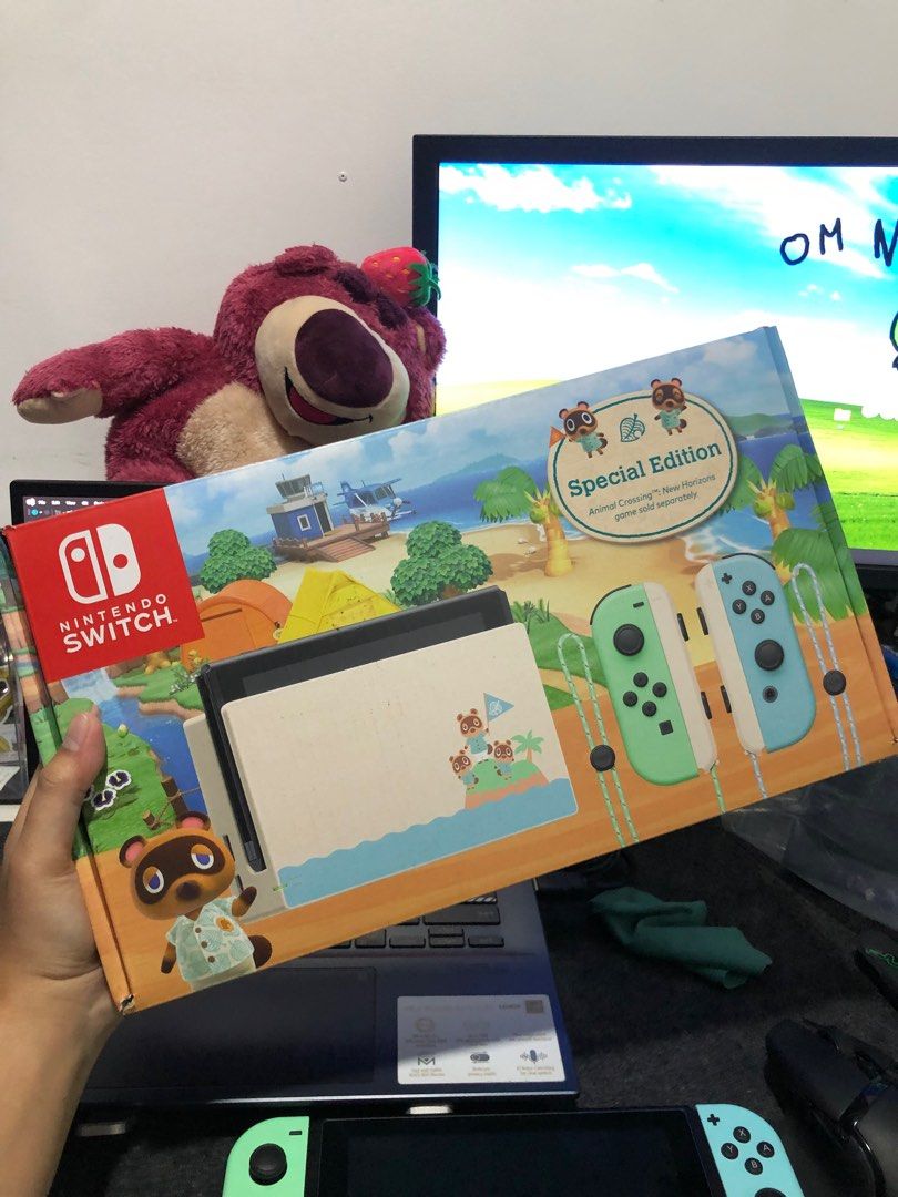 Nintendo Switch V2 Animal Crossing Edition, Video Gaming, Video Game  Consoles, Nintendo on Carousell