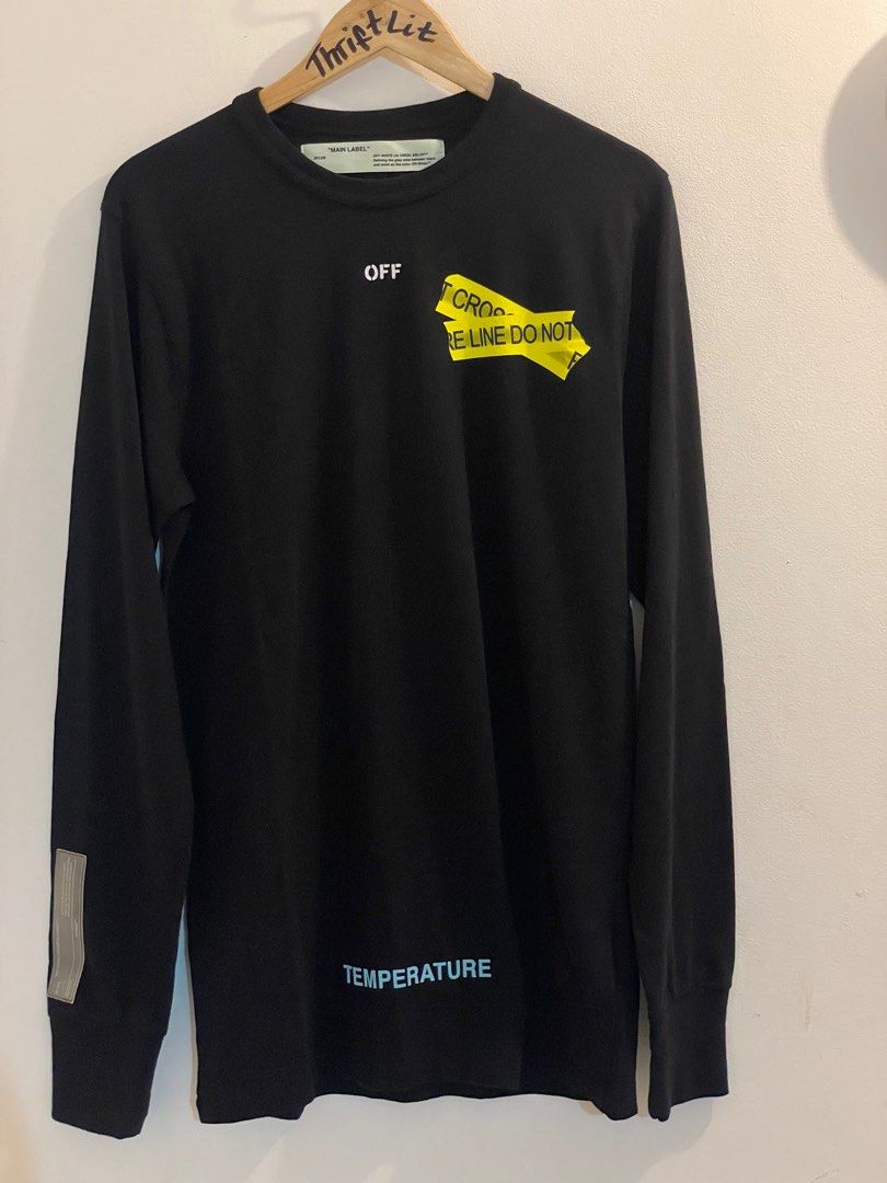 Off white temperature top tee do not cross