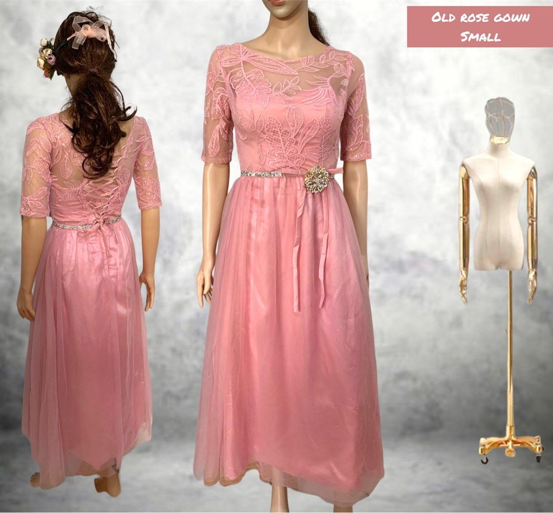 Old rose dress for ninang top