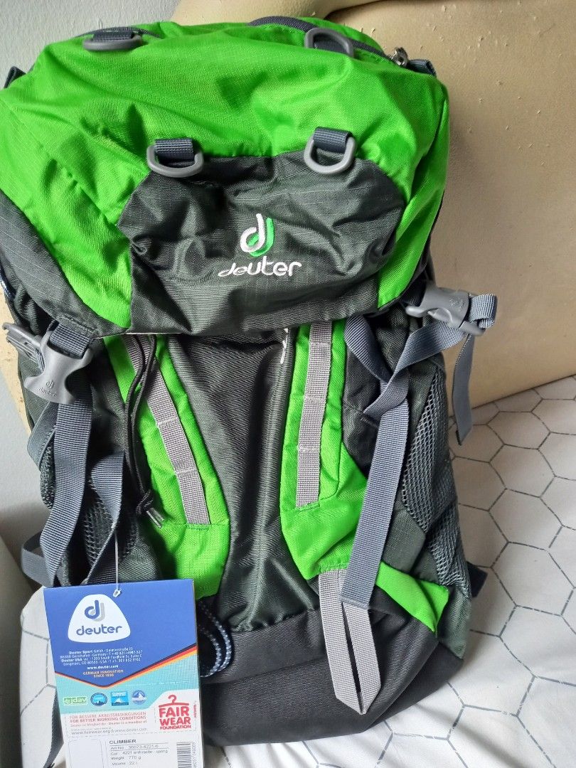 Original Deuter Climber 22L backpack for kids Men s Fashion Bags