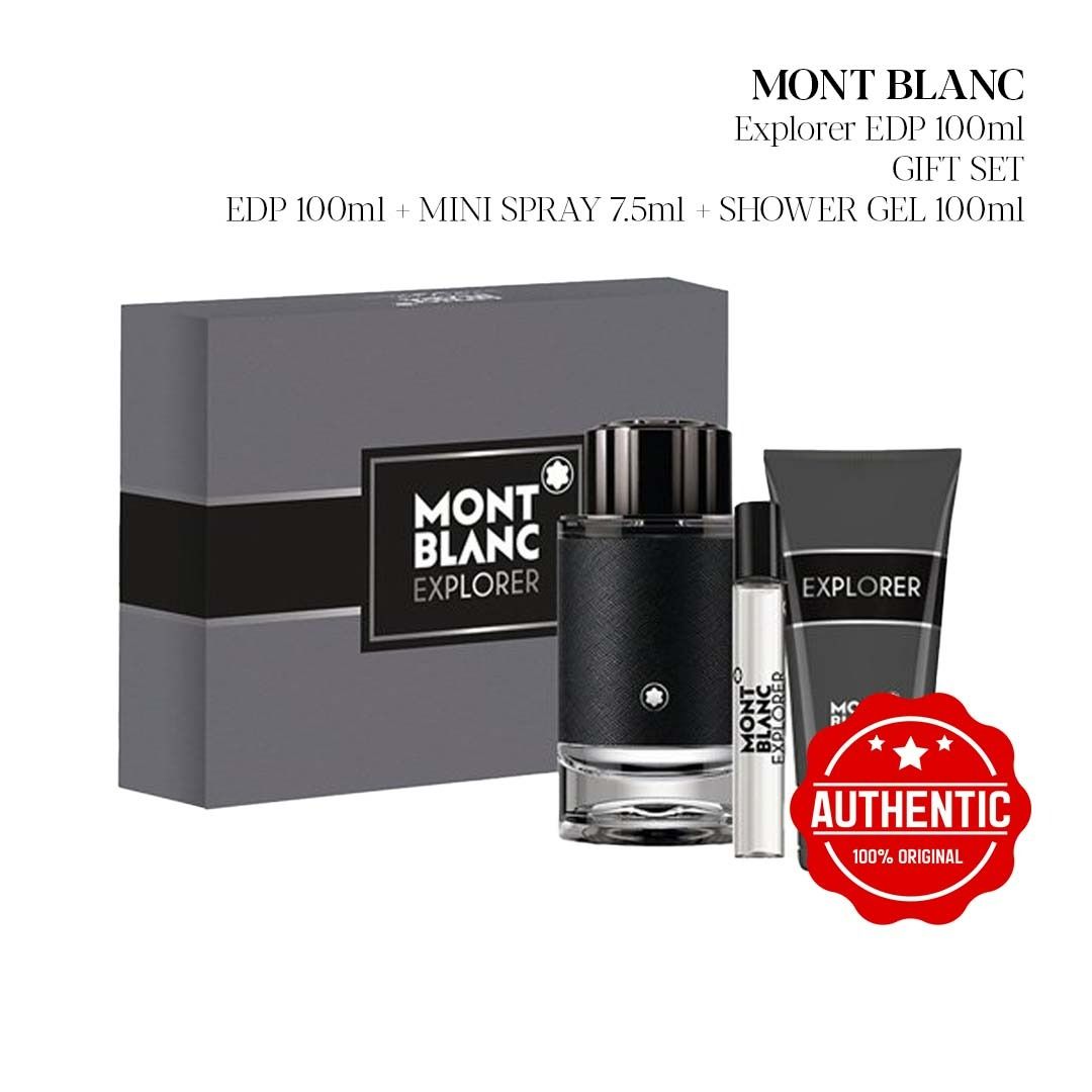 [PERFUME ALLEY] Mont Blanc Explorer EDP 100ml Gift Set, Beauty
