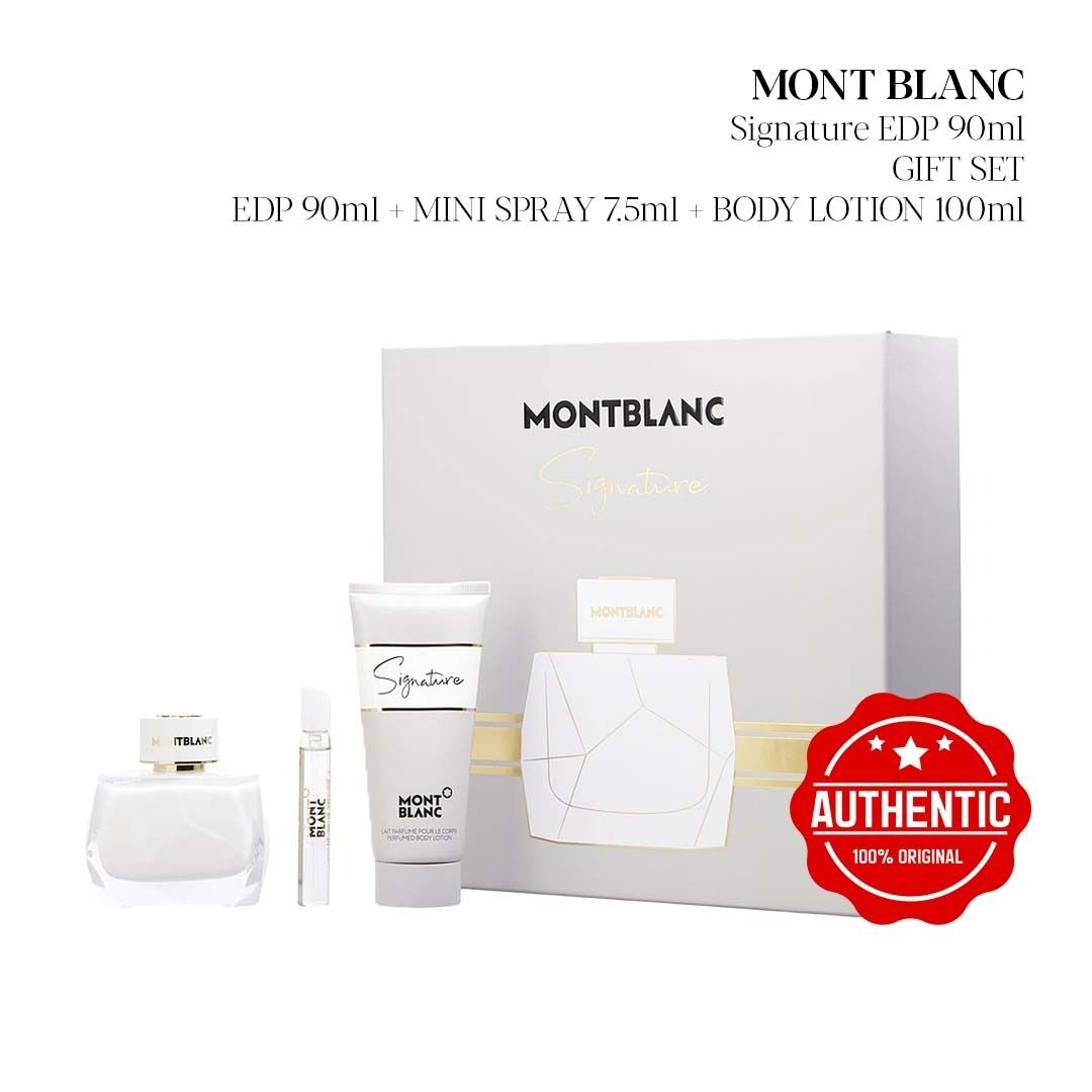 [PERFUME ALLEY] Mont Blanc Signature EDP GIFT SET 90ml, Beauty