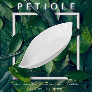 PETIOLE Ceramic Plate | Piring Porcelain | Piring Saji | Piring Makan